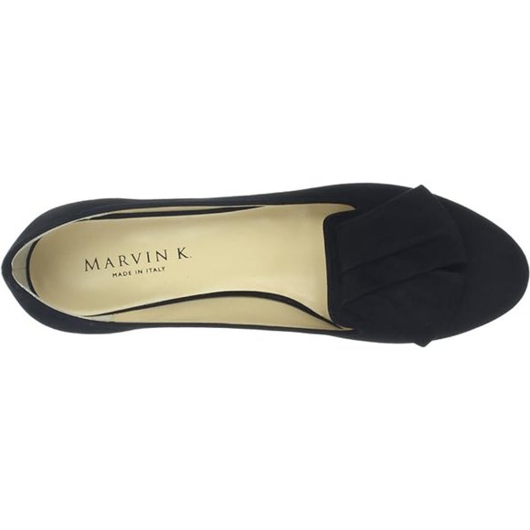 Aquatalia by Marvin K 'Angelica' Leather Suede Blue Bow Flat Shoes $350 - Picture 2 of 11